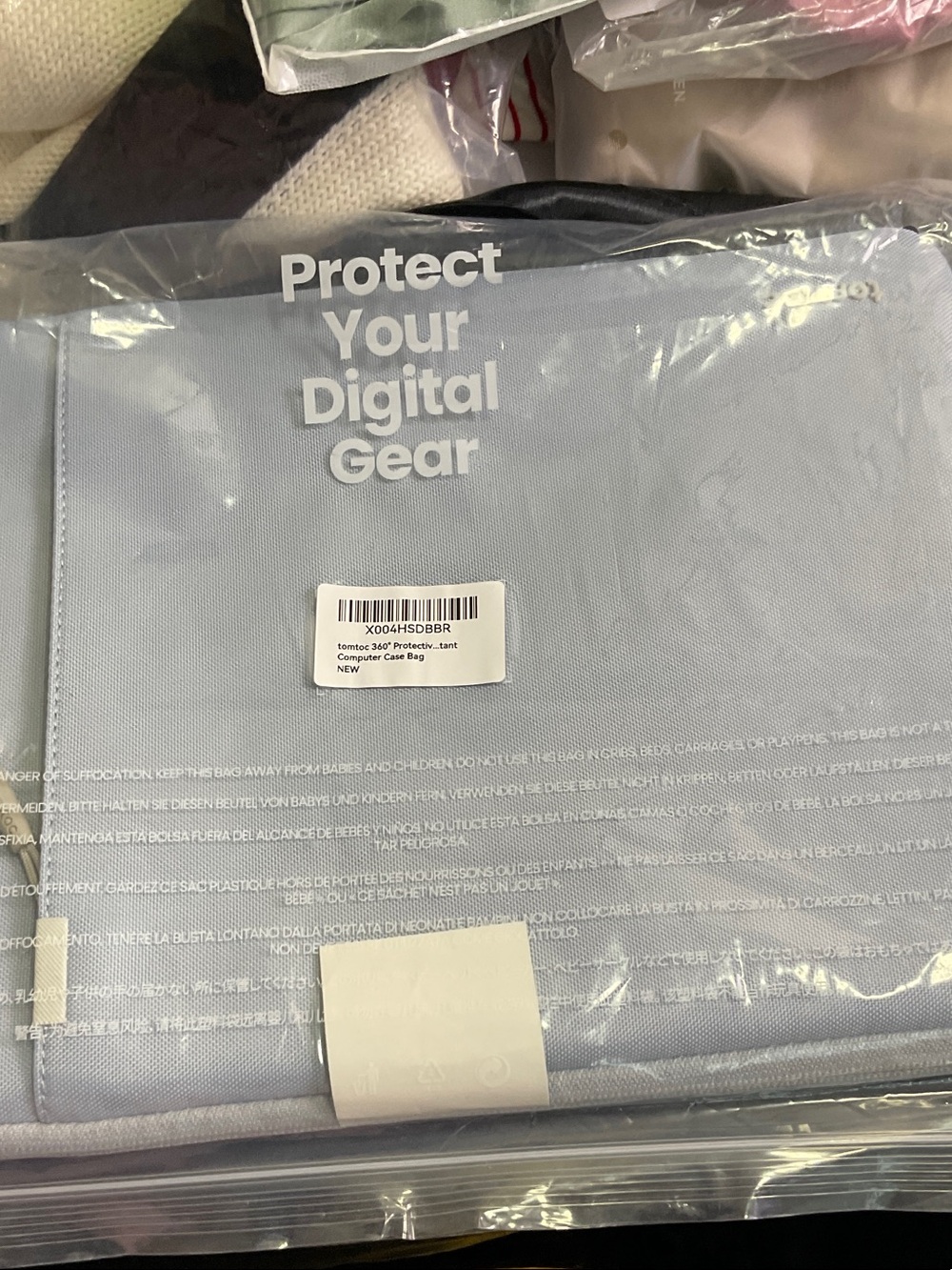 tomtoc Computer Case Bag - Light Blue - Picture 9 of 9